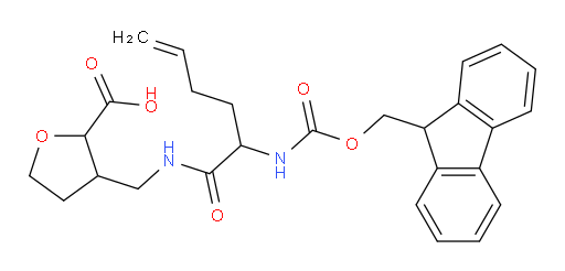 3-{[2-({[(9H-fluoren-9-yl)methoxy]carbonyl}amino)hex-5-enamido]methyl}oxolane-2-carboxylic acid