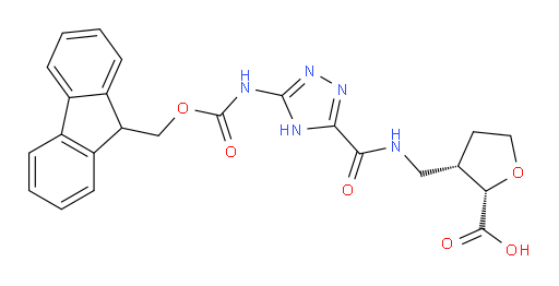 rac-(2R,3R)-3-({[5-({[(9H-fluoren-9-yl)methoxy]carbonyl}amino)-4H-1,2,4-triazol-3-yl]formamido}methyl)oxolane-2-carboxylic acid
