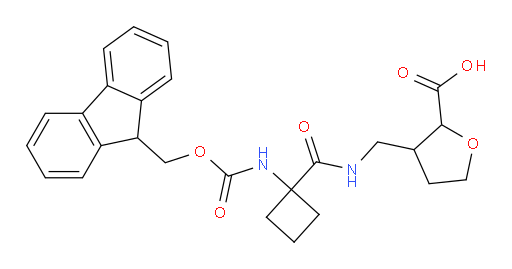 3-({[1-({[(9H-fluoren-9-yl)methoxy]carbonyl}amino)cyclobutyl]formamido}methyl)oxolane-2-carboxylic acid