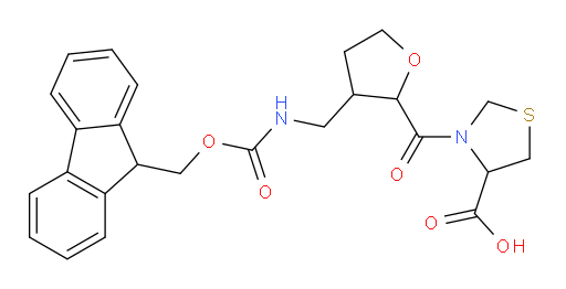 3-{3-[({[(9H-fluoren-9-yl)methoxy]carbonyl}amino)methyl]oxolane-2-carbonyl}-1,3-thiazolidine-4-carboxylic acid