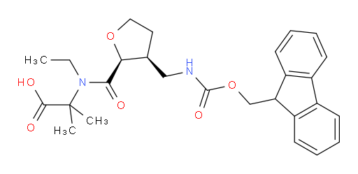rac-2-{N-ethyl-1-[(2R,3R)-3-[({[(9H-fluoren-9-yl)methoxy]carbonyl}amino)methyl]oxolan-2-yl]formamido}-2-methylpropanoic acid