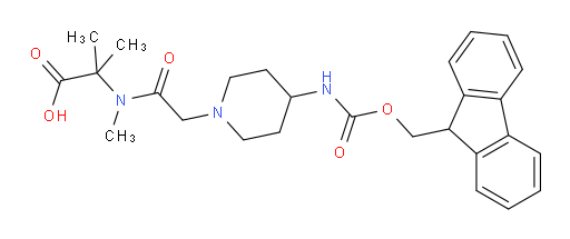 2-{2-[4-({[(9H-fluoren-9-yl)methoxy]carbonyl}amino)piperidin-1-yl]-N-methylacetamido}-2-methylpropanoic acid