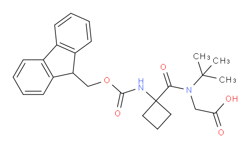 2-{N-tert-butyl-1-[1-({[(9H-fluoren-9-yl)methoxy]carbonyl}amino)cyclobutyl]formamido}acetic acid
