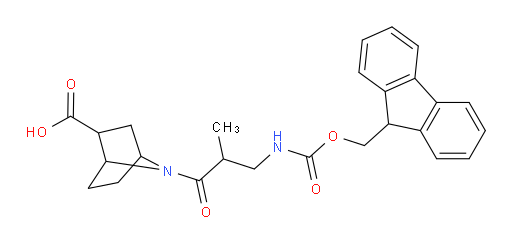 7-[3-({[(9H-fluoren-9-yl)methoxy]carbonyl}amino)-2-methylpropanoyl]-7-azabicyclo[2.2.1]heptane-2-carboxylic acid