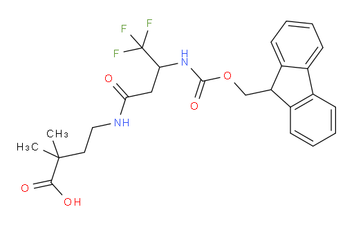 4-[3-({[(9H-fluoren-9-yl)methoxy]carbonyl}amino)-4,4,4-trifluorobutanamido]-2,2-dimethylbutanoic acid