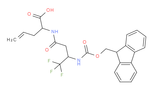 2-[3-({[(9H-fluoren-9-yl)methoxy]carbonyl}amino)-4,4,4-trifluorobutanamido]pent-4-enoic acid