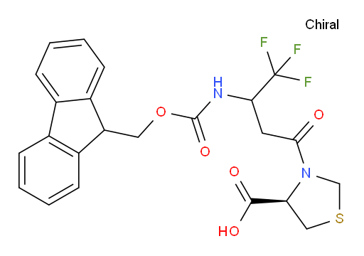 (4R)-3-[3-({[(9H-fluoren-9-yl)methoxy]carbonyl}amino)-4,4,4-trifluorobutanoyl]-1,3-thiazolidine-4-carboxylic acid