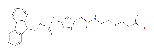 3-(2-{2-[4-({[(9H-fluoren-9-yl)methoxy]carbonyl}amino)-1H-pyrazol-1-yl]acetamido}ethoxy)propanoic acid