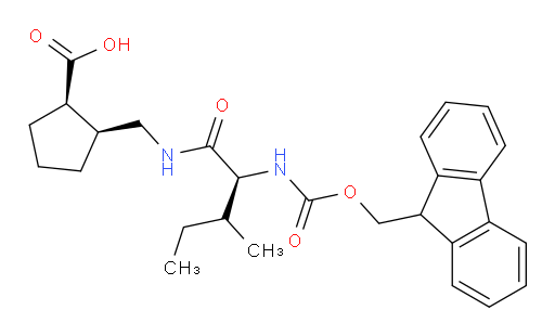 (1RS,2SR)-2-{[(2S)-2-({[(9H-fluoren-9-yl)methoxy]carbonyl}amino)-3-methylpentanamido]methyl}cyclopentane-1-carboxylic acid