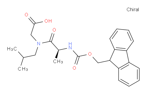 2-[(2S)-2-({[(9H-fluoren-9-yl)methoxy]carbonyl}amino)-N-(2-methylpropyl)propanamido]acetic acid