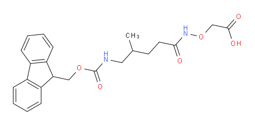 2-{[5-({[(9H-fluoren-9-yl)methoxy]carbonyl}amino)-4-methylpentanamido]oxy}acetic acid