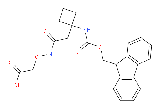 2-({2-[1-({[(9H-fluoren-9-yl)methoxy]carbonyl}amino)cyclobutyl]acetamido}oxy)acetic acid