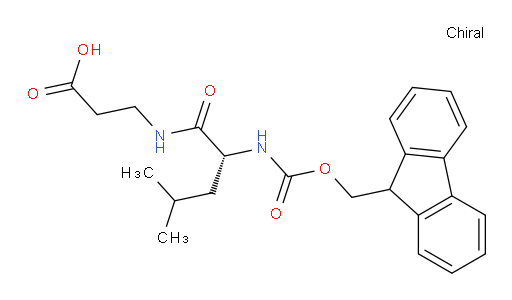 3-[(2R)-2-({[(9H-fluoren-9-yl)methoxy]carbonyl}amino)-4-methylpentanamido]propanoic acid