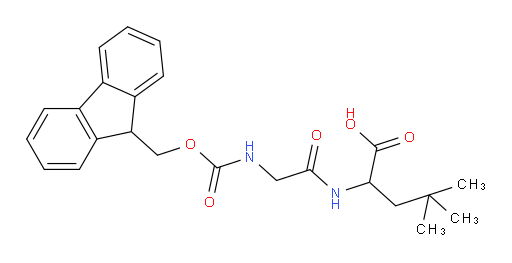 2-[2-({[(9H-fluoren-9-yl)methoxy]carbonyl}amino)acetamido]-4,4-dimethylpentanoic acid