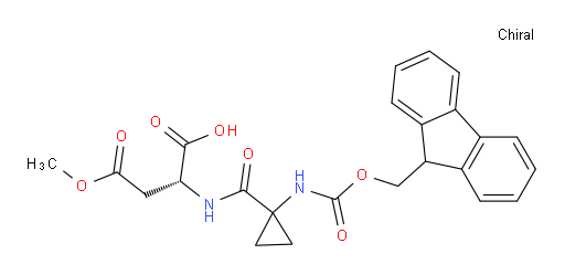 (2R)-2-{[1-({[(9H-fluoren-9-yl)methoxy]carbonyl}amino)cyclopropyl]formamido}-4-methoxy-4-oxobutanoic acid