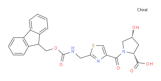 (2R,4R)-1-{2-[({[(9H-fluoren-9-yl)methoxy]carbonyl}amino)methyl]-1,3-thiazole-4-carbonyl}-4-hydroxypyrrolidine-2-carboxylic acid