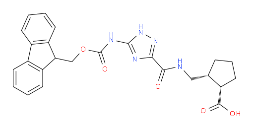 rac-(1R,2S)-2-({[5-({[(9H-fluoren-9-yl)methoxy]carbonyl}amino)-1H-1,2,4-triazol-3-yl]formamido}methyl)cyclopentane-1-carboxylic acid