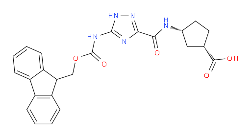 rac-(1R,3S)-3-[5-({[(9H-fluoren-9-yl)methoxy]carbonyl}amino)-1H-1,2,4-triazole-3-amido]cyclopentane-1-carboxylic acid
