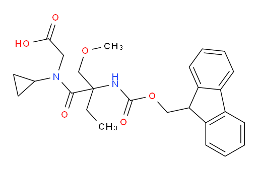 2-[N-cyclopropyl-2-({[(9H-fluoren-9-yl)methoxy]carbonyl}amino)-2-(methoxymethyl)butanamido]acetic acid