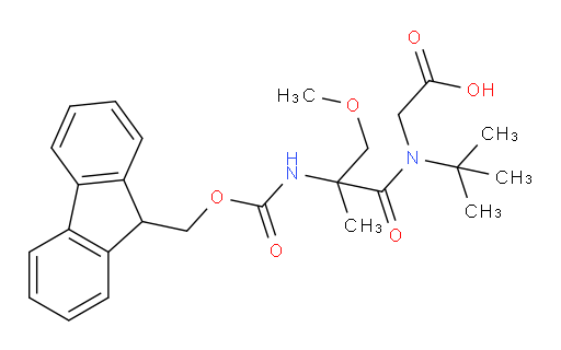 2-[N-tert-butyl-2-({[(9H-fluoren-9-yl)methoxy]carbonyl}amino)-2-(methoxymethyl)propanamido]acetic acid