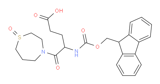 4-({[(9H-fluoren-9-yl)methoxy]carbonyl}amino)-5-oxo-5-(1-oxo-1lambda4,4-thiazepan-4-yl)pentanoic acid