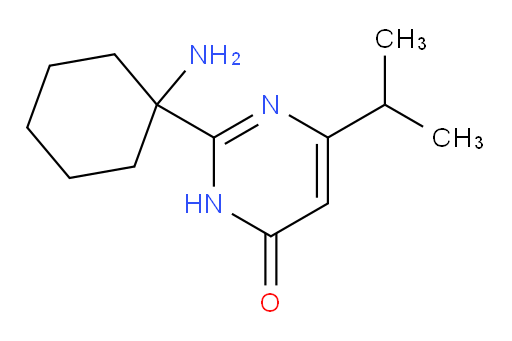 2-(1-aminocyclohexyl)-6-(propan-2-yl)-3,4-dihydropyrimidin-4-one