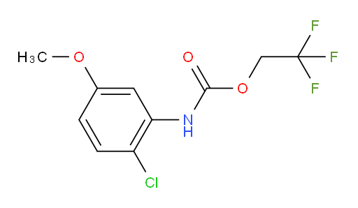 2,2,2-trifluoroethyl N-(2-chloro-5-methoxyphenyl)carbamate