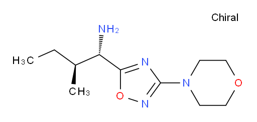 (1S,2S)-2-methyl-1-[3-(morpholin-4-yl)-1,2,4-oxadiazol-5-yl]butan-1-amine