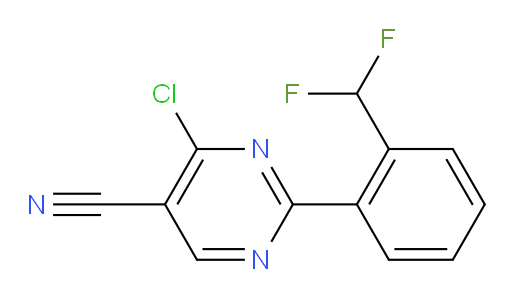 4-chloro-2-[2-(difluoromethyl)phenyl]pyrimidine-5-carbonitrile