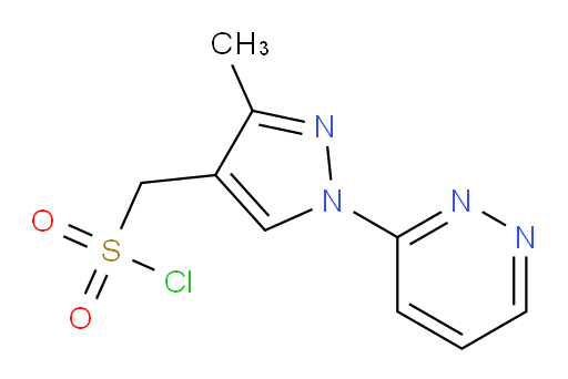 [3-methyl-1-(pyridazin-3-yl)-1H-pyrazol-4-yl]methanesulfonyl chloride