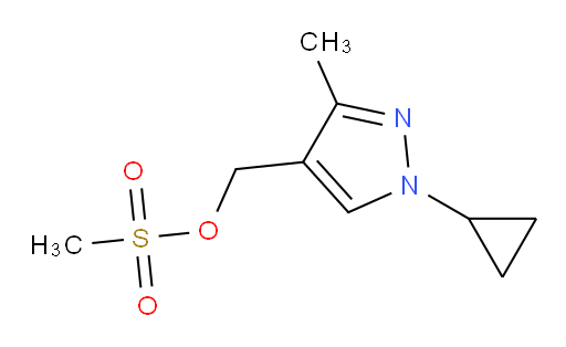 (1-cyclopropyl-3-methyl-1H-pyrazol-4-yl)methyl methanesulfonate
