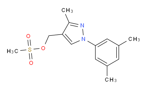 [1-(3,5-dimethylphenyl)-3-methyl-1H-pyrazol-4-yl]methyl methanesulfonate