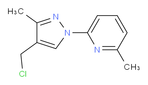 2-[4-(chloromethyl)-3-methyl-1H-pyrazol-1-yl]-6-methylpyridine