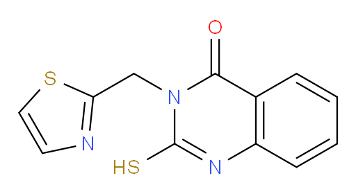 2-sulfanyl-3-[(1,3-thiazol-2-yl)methyl]-3,4-dihydroquinazolin-4-one