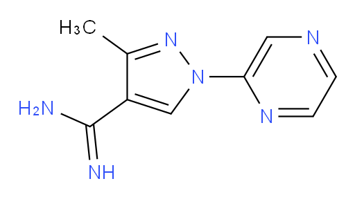 3-methyl-1-(pyrazin-2-yl)-1H-pyrazole-4-carboximidamide