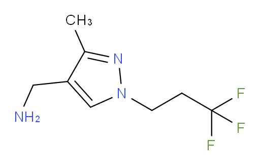 [3-methyl-1-(3,3,3-trifluoropropyl)-1H-pyrazol-4-yl]methanamine
