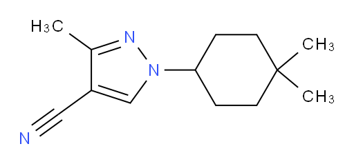 1-(4,4-dimethylcyclohexyl)-3-methyl-1H-pyrazole-4-carbonitrile