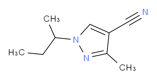 1-(butan-2-yl)-3-methyl-1H-pyrazole-4-carbonitrile