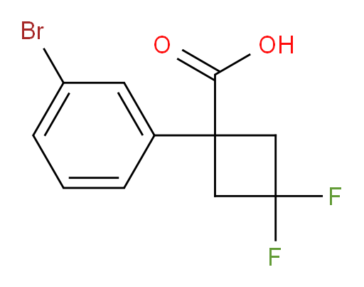 1-(3-bromophenyl)-3,3-difluorocyclobutane-1-carboxylic acid