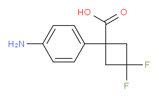 1-(4-aminophenyl)-3,3-difluorocyclobutane-1-carboxylic acid