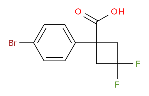1-(4-bromophenyl)-3,3-difluorocyclobutane-1-carboxylic acid