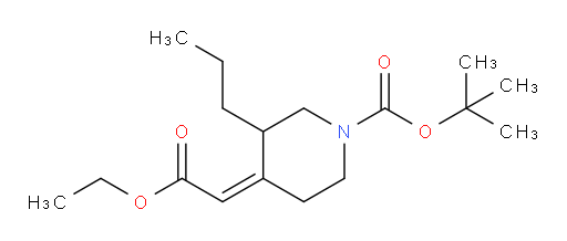 tert-butyl (4Z)-4-(2-ethoxy-2-oxoethylidene)-3-propylpiperidine-1-carboxylate