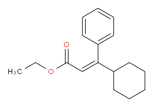 ethyl (2Z)-3-cyclohexyl-3-phenylprop-2-enoate