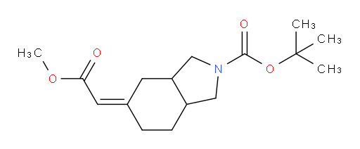 tert-butyl (5Z)-5-(2-methoxy-2-oxoethylidene)-octahydro-1H-isoindole-2-carboxylate