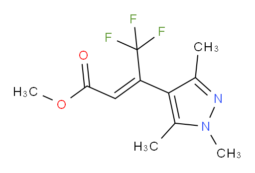 methyl (2Z)-4,4,4-trifluoro-3-(trimethyl-1H-pyrazol-4-yl)but-2-enoate