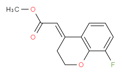 methyl 2-[(4E)-8-fluoro-3,4-dihydro-2H-1-benzopyran-4-ylidene]acetate
