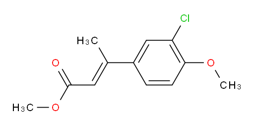 methyl (2E)-3-(3-chloro-4-methoxyphenyl)but-2-enoate