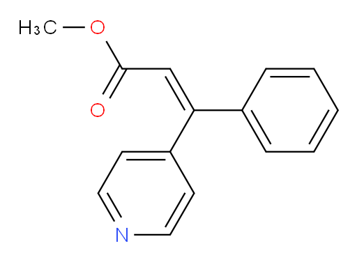 methyl (2Z)-3-phenyl-3-(pyridin-4-yl)prop-2-enoate