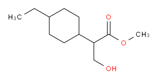 methyl 2-(4-ethylcyclohexyl)-3-hydroxypropanoate