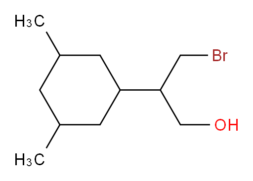 3-bromo-2-(3,5-dimethylcyclohexyl)propan-1-ol